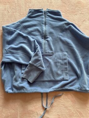 ZYIA Light Blue Fleece Top